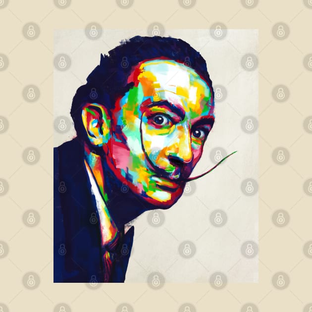 Salvador Dali Painting by anycolordesigns