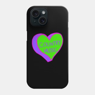 Cool Country Music Heart Phone Case