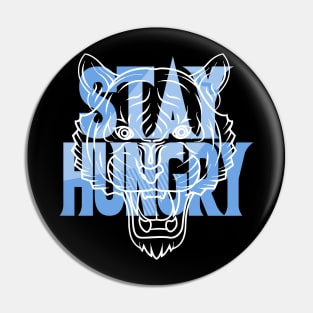 Stay Hungry University Blue Pin