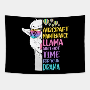 Aircraft Maintenance Llama Tapestry