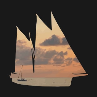 The ship at sunset T-Shirt