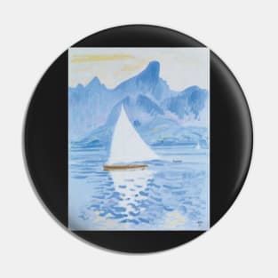 thunersee mit stockhornkette 1924 - Cuno Amiet Pin