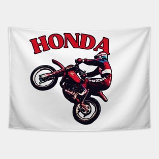 Vintage Motocross Honda Tapestry