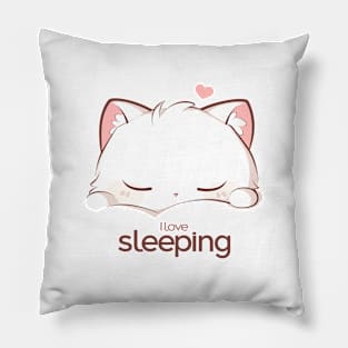 Cat I love sleeping Pillow