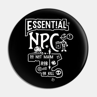 Essential NPC | Non-Playable Character in Dungeons and Dragons Pin