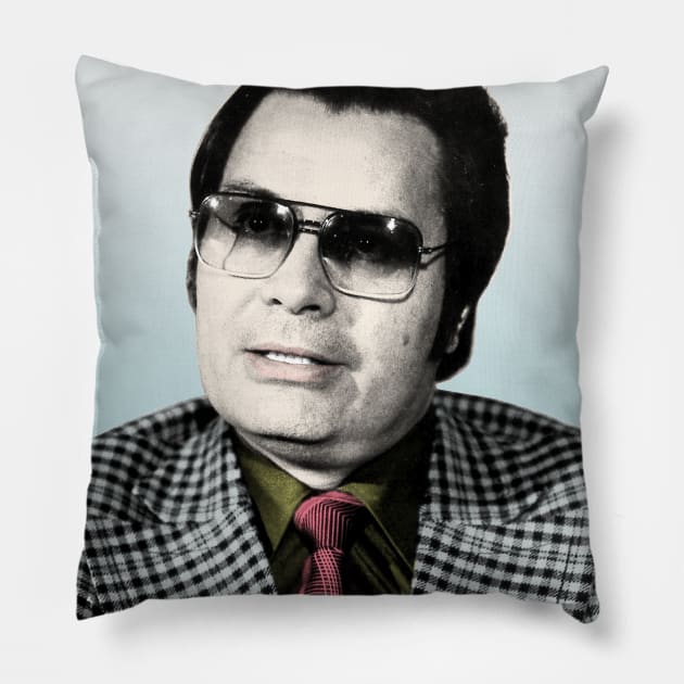 Jim Jones / Retro People's Temple Design Pillow by DankFutura