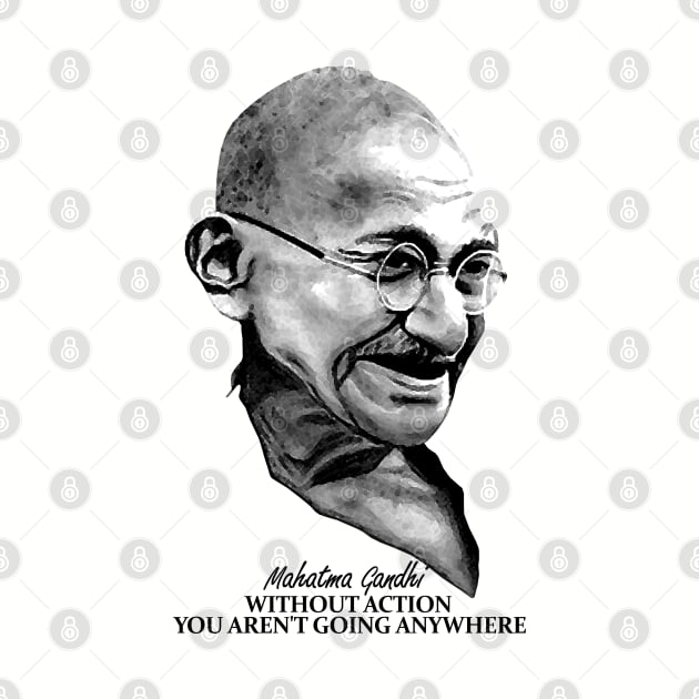 Mahatma Gandhi by KewaleeTee