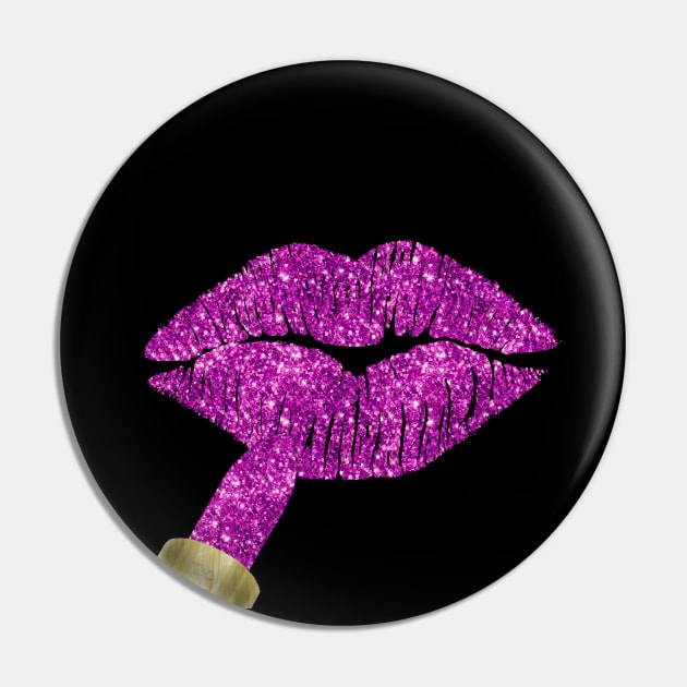 Violet Lips Pin by LittleBean