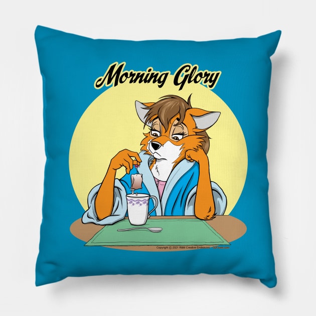 Morning Glory Pillow by OzFoxes