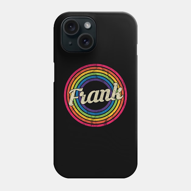 Frank - Retro Rainbow Faded-Style Phone Case by MaydenArt