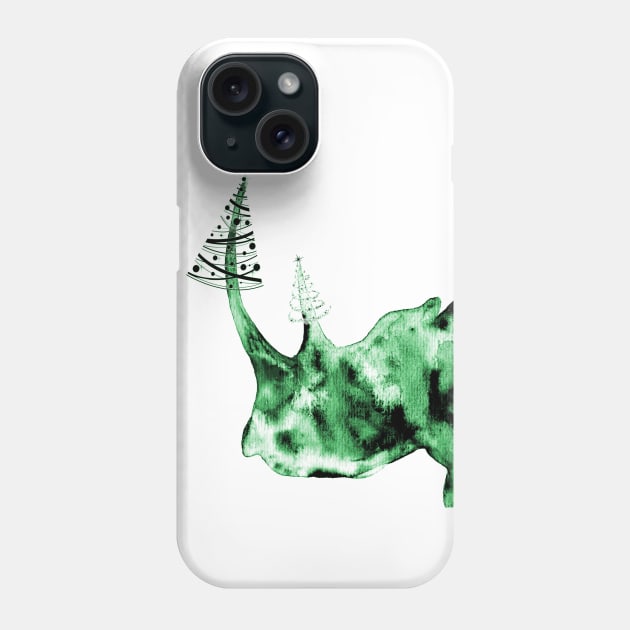 Rhinoceros Phone Case by Luba_Ost