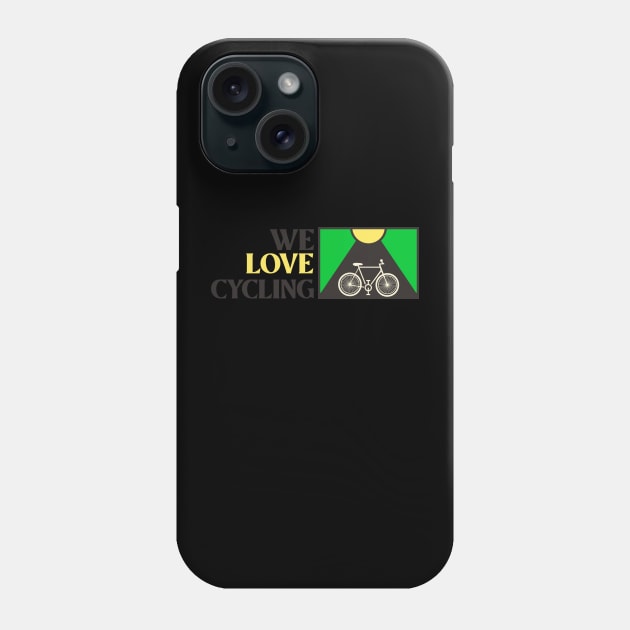 We love biking Phone Case by Baldodesign LLC.