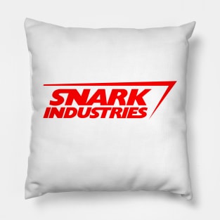 Snarky Industries red logo Pillow