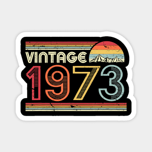 1973 Vintage Shirt, Birthday Gift Tee. Retro Style T-Shirt Magnet