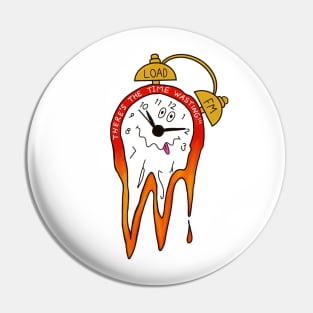 Melting Clock (Time Wasting) Pin