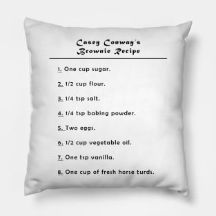 Casey Conway's Brownie Recipe Pillow