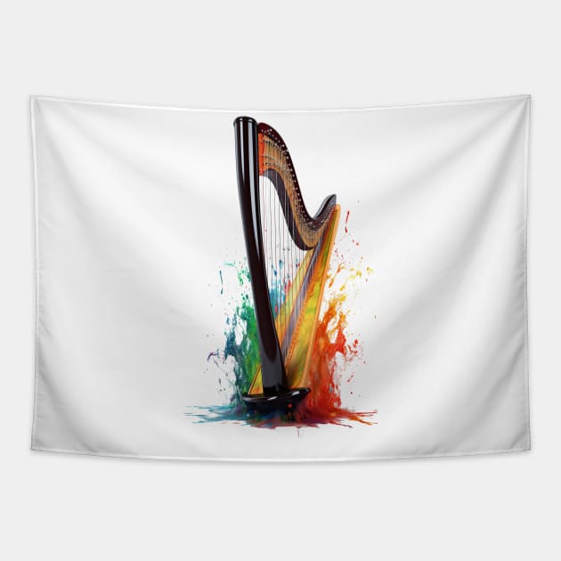 Fire Harp Tapestry by Urban Archeology Shop Gallery