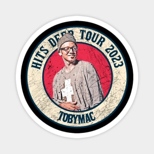 Retro Style Fan Art Design Tobymac // Vintage Hits Deep Tour 2023 Magnet