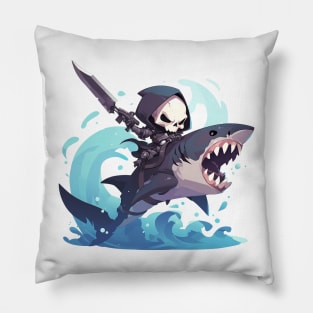 reaper ride shark Pillow