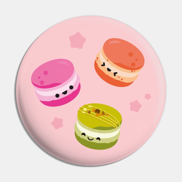 Happy macarons Pin by lucky-artisan