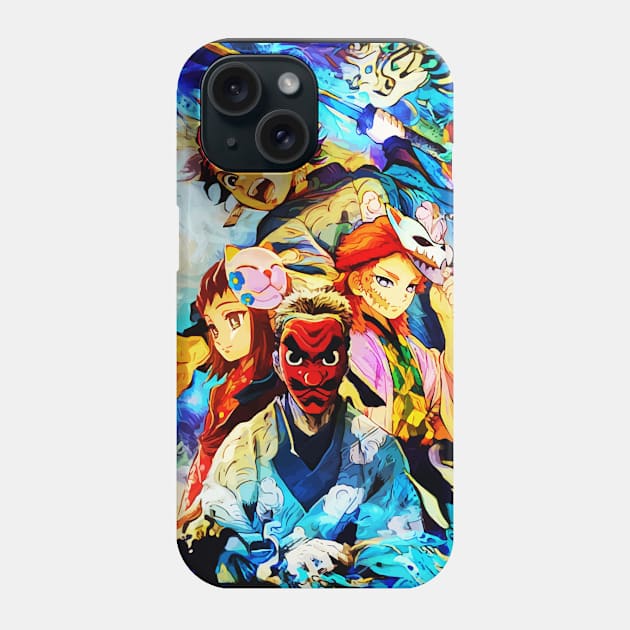 foxes masks Phone Case by hustlart