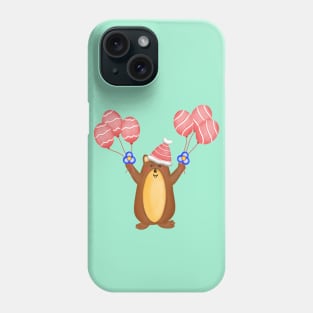 Cute christmas groundhog Phone Case