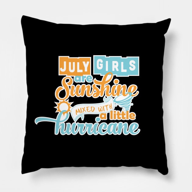 July girls Pillow by Litho