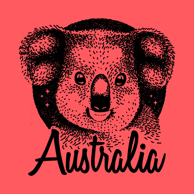 Australia Animal Gift - Koala Vintage Style Design by bangtees