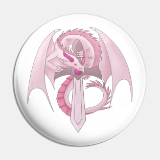 Rose Sword Dragon Pin