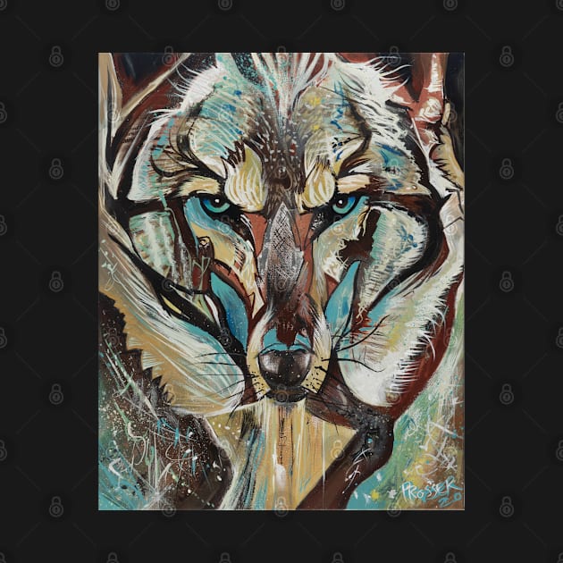 Alpha - Wolf Art by MarkProsserfineart 