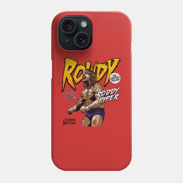 Roddy Piper Comic Phone Case by MunMun_Design