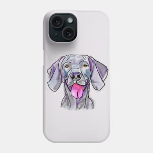 The happy Weimaraner Love of My Life Phone Case