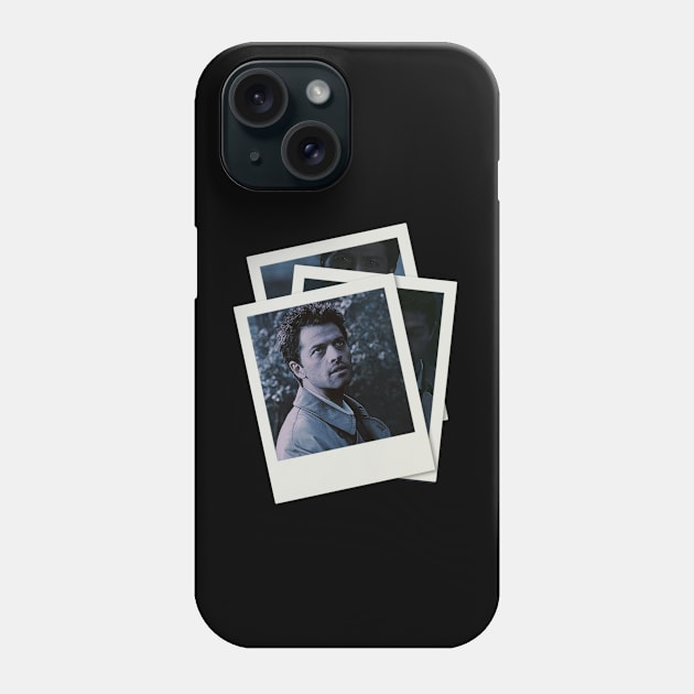 Castiel Polaroids Phone Case by kaseysdesigns