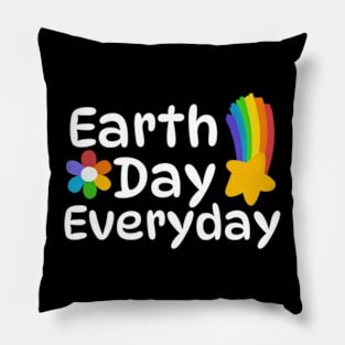 Teacher Earth day 2024 Everyday gift april 22 Rainbow Pillow