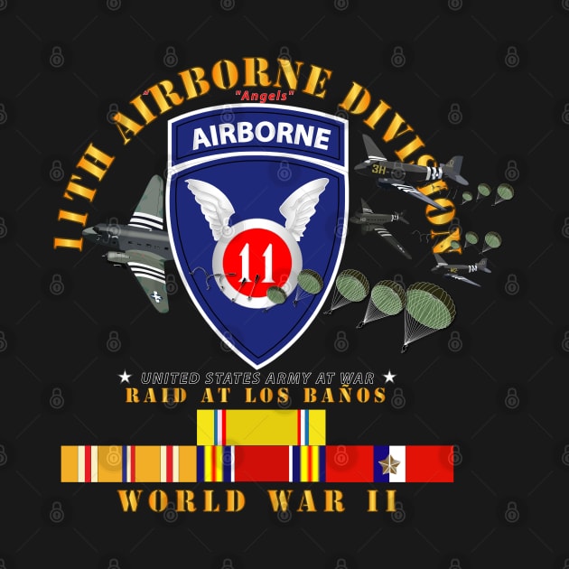 11th Airborne Division - Raid at Los Baños W Jumpers - WWII w PAC SVC by twix123844