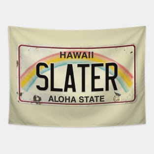 Vintage Hawaii License Plate SLATER Tapestry