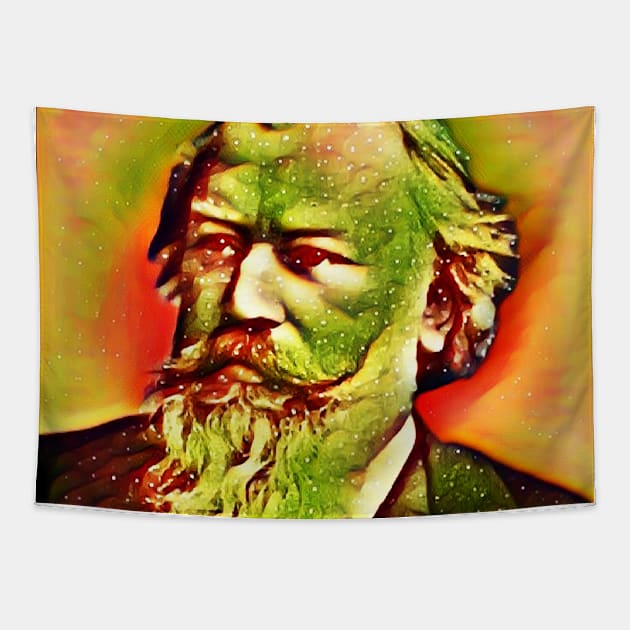 Johannes Brahms Snow Portrait | Johannes Brahms Artwork 3 Tapestry by JustLit