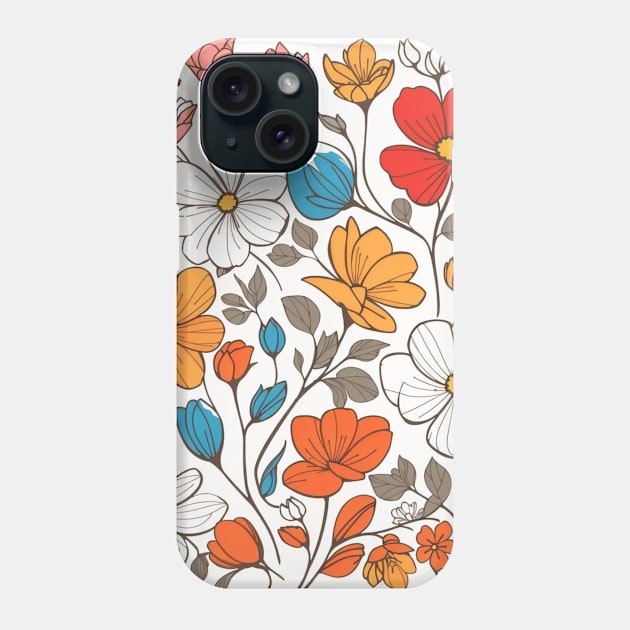 floral pattern Phone Case by sukhendu.12