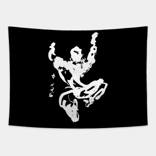 Ninja Jump calligraphy Tapestry