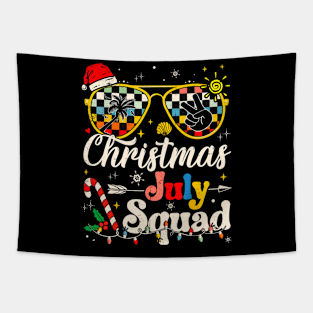 Christmas In July Squad Sunglasses Summer Beach Funny Xmas Tapestry