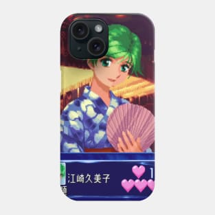 Vaporwave anime aesthetic pixel art retro video game Phone Case