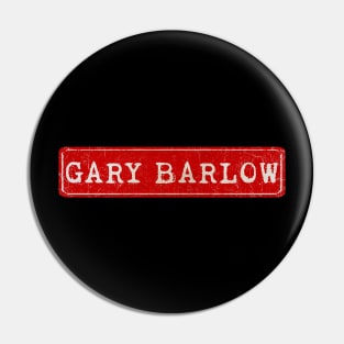 vintage retro plate Gary Barlow Pin