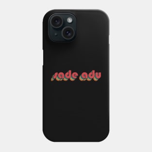 Sade Adu - Retro Rainbow Typography Style 70s Phone Case