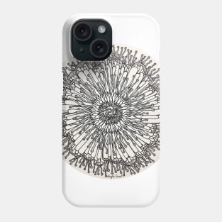 Black and White Flower Phone Case