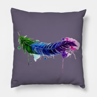 Watery Feather Pillow