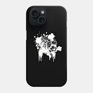 Businessman smoking. Color splash dripping Phone Case