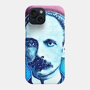 José Martí Snowy Portrait | Jose Marti Artwork 12 Phone Case