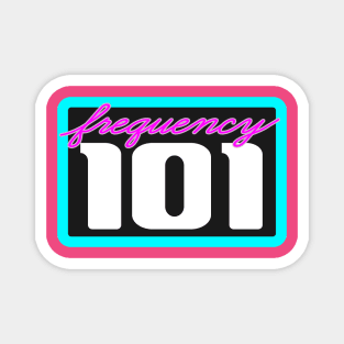 Frequency 101 Neon Logo Magnet