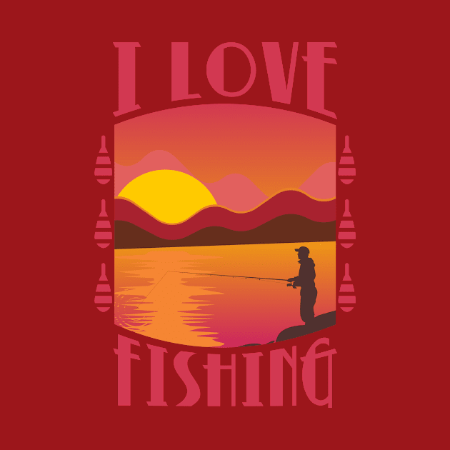 I Love Fishing by ugisdesign