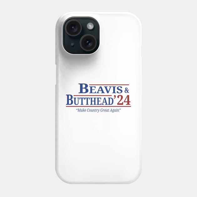 Beavis And Butthead 2024 Election - Make Country Great Again Phone Case by Anv2